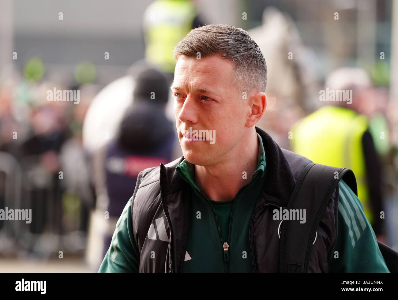 Celtic's Callum McGregor ahead of the William Hill Premiership match at ...