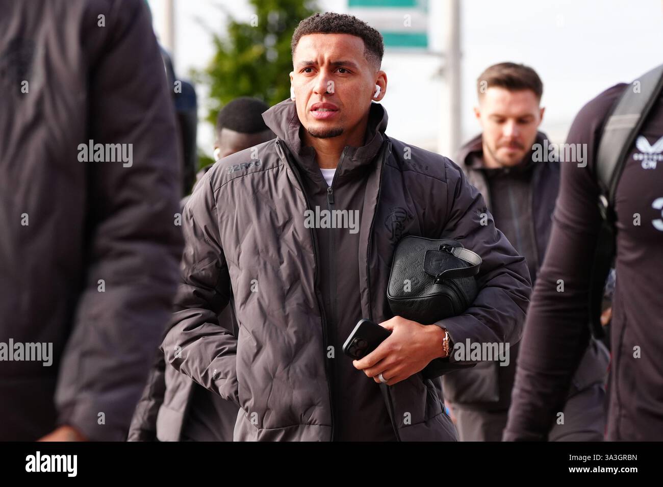 Rangers' James Tavernier ahead of the William Hill Premiership match at ...