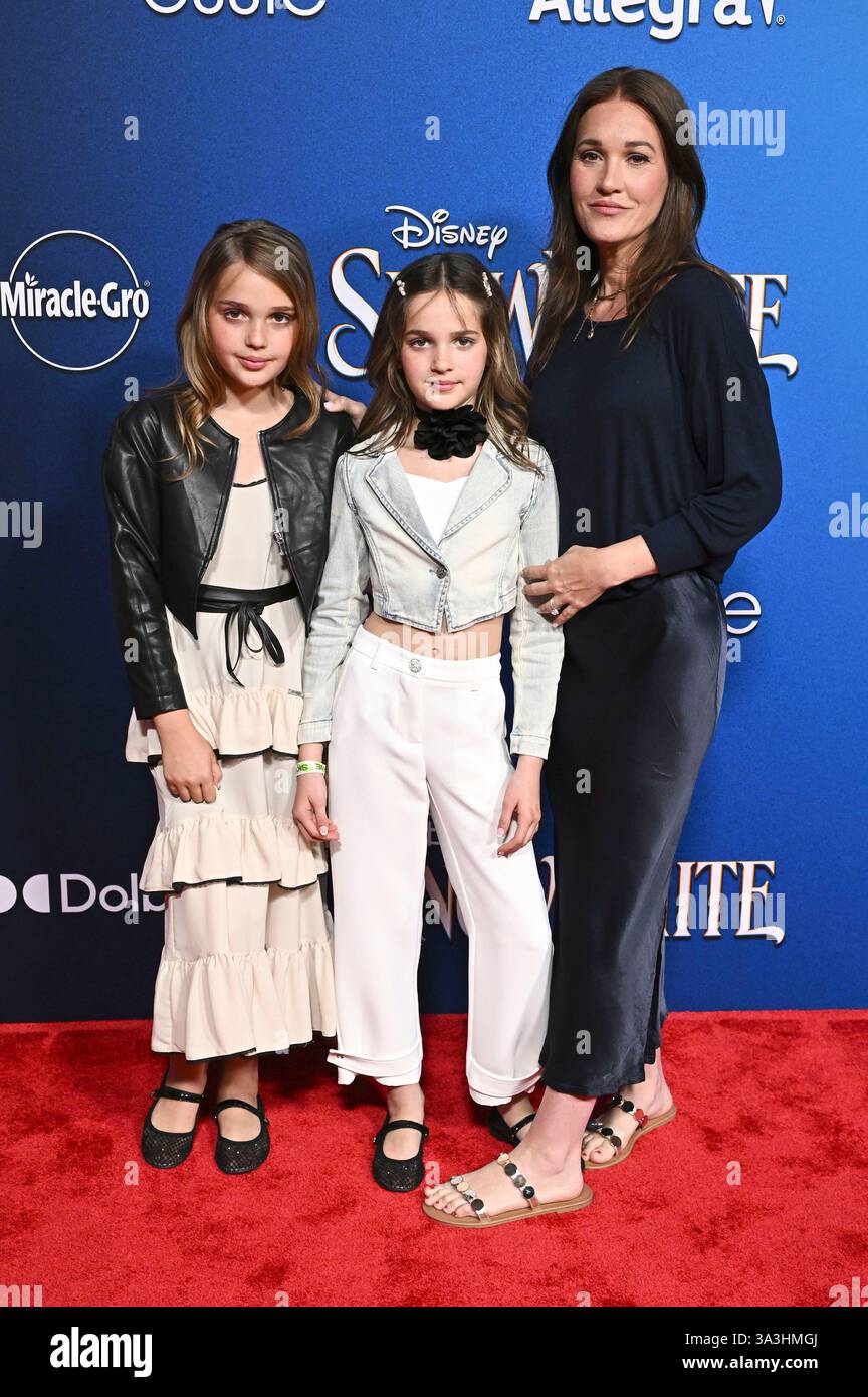 Katie Anderson mit Mila Stauffer und Emma Stauffer bei der Weltpremiere