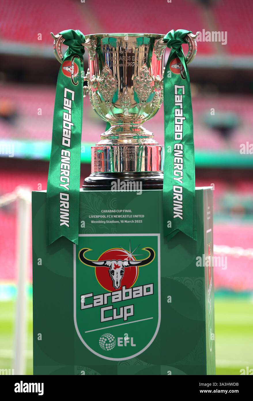London UK 16th Mar 2025 A Picture Of The Carabao Cup Trophy At The london-uk-16th-mar-2025-a-picture-of-the-carabao-cup-trophy-at-the