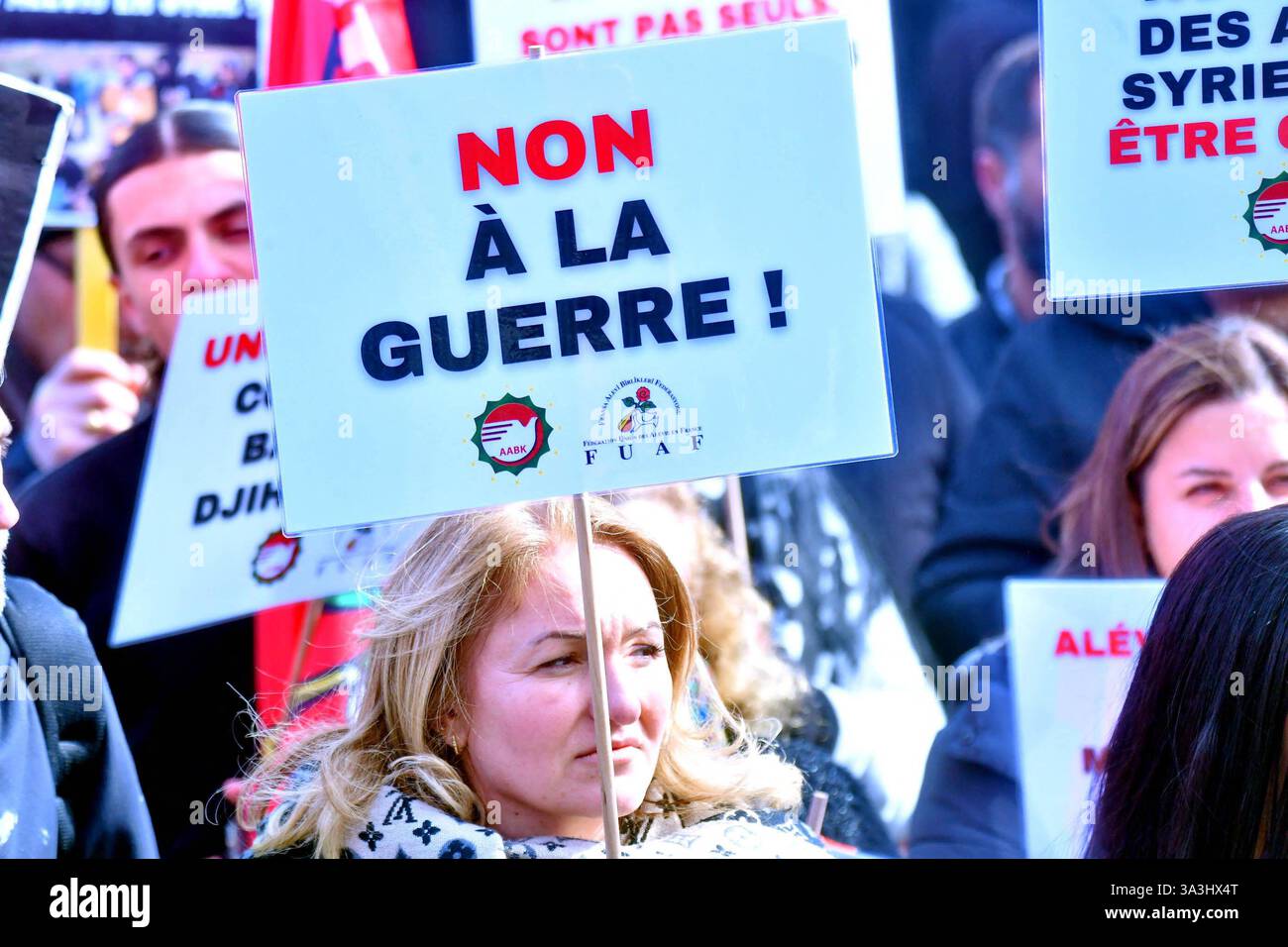 Rally in support of the Alawite population of Syria, organized by ...