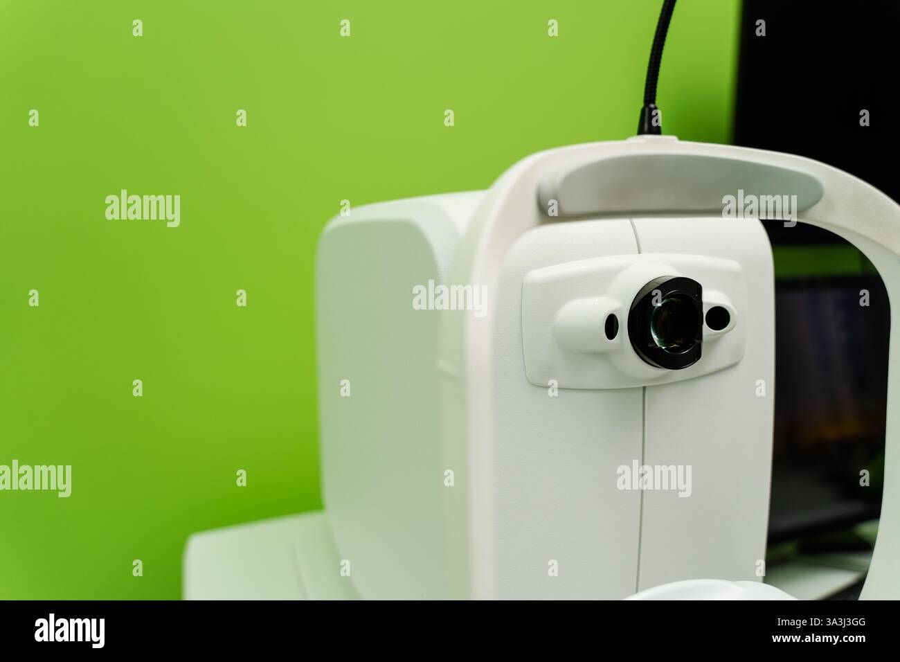 Optical coherence tomography OCT scan to create pictures of the back of ...