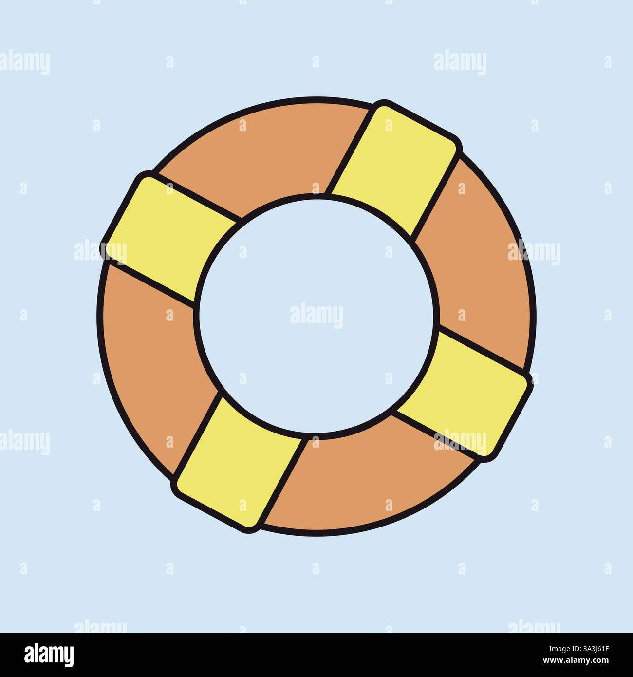 Life ring vector icon. Life preserver symbol. Life saving sign ...