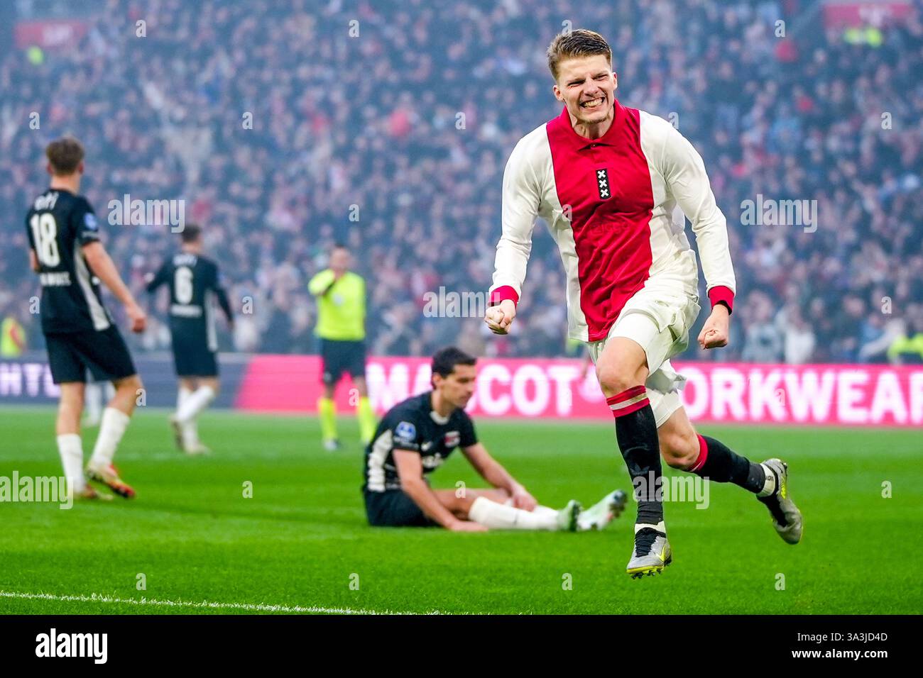 AMSTERDAM, 16032025 , JohanCruyff ArenA , Dutch Eredivisie Football season 2024/2025 , match