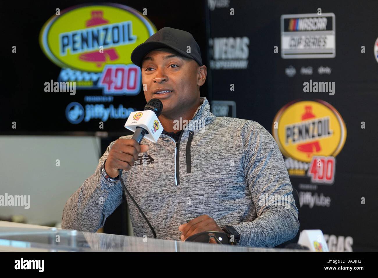 LAS VEGAS, NV - MARCH 16: Antron Brown, NHRA World Champion, answers ...