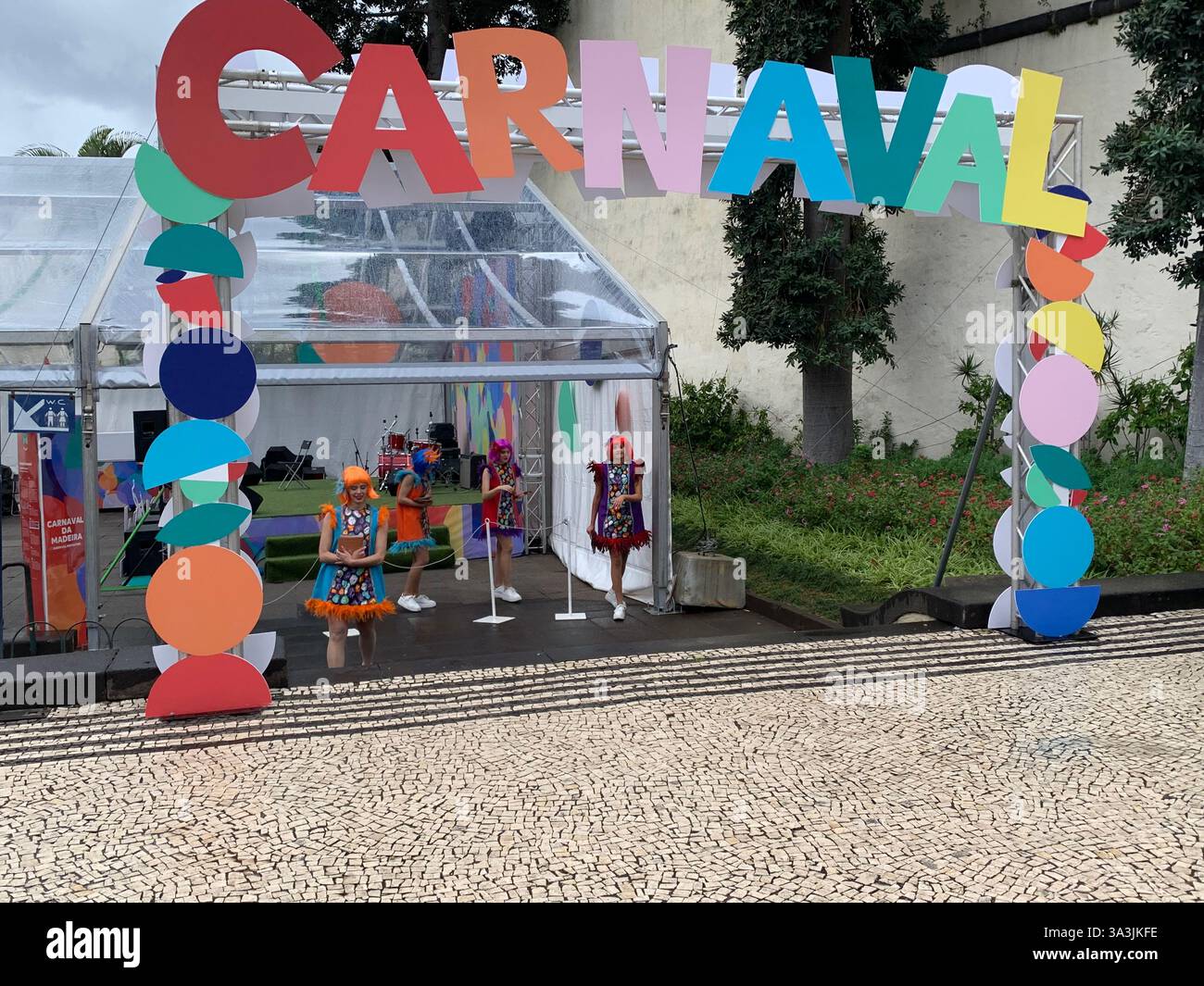 Tenerife Carnival Canary Islands Spain weather hot sunny people happy friendly drink drinking style type tourism tourists restaurant food eating out - Smartphone Captured Stock Image