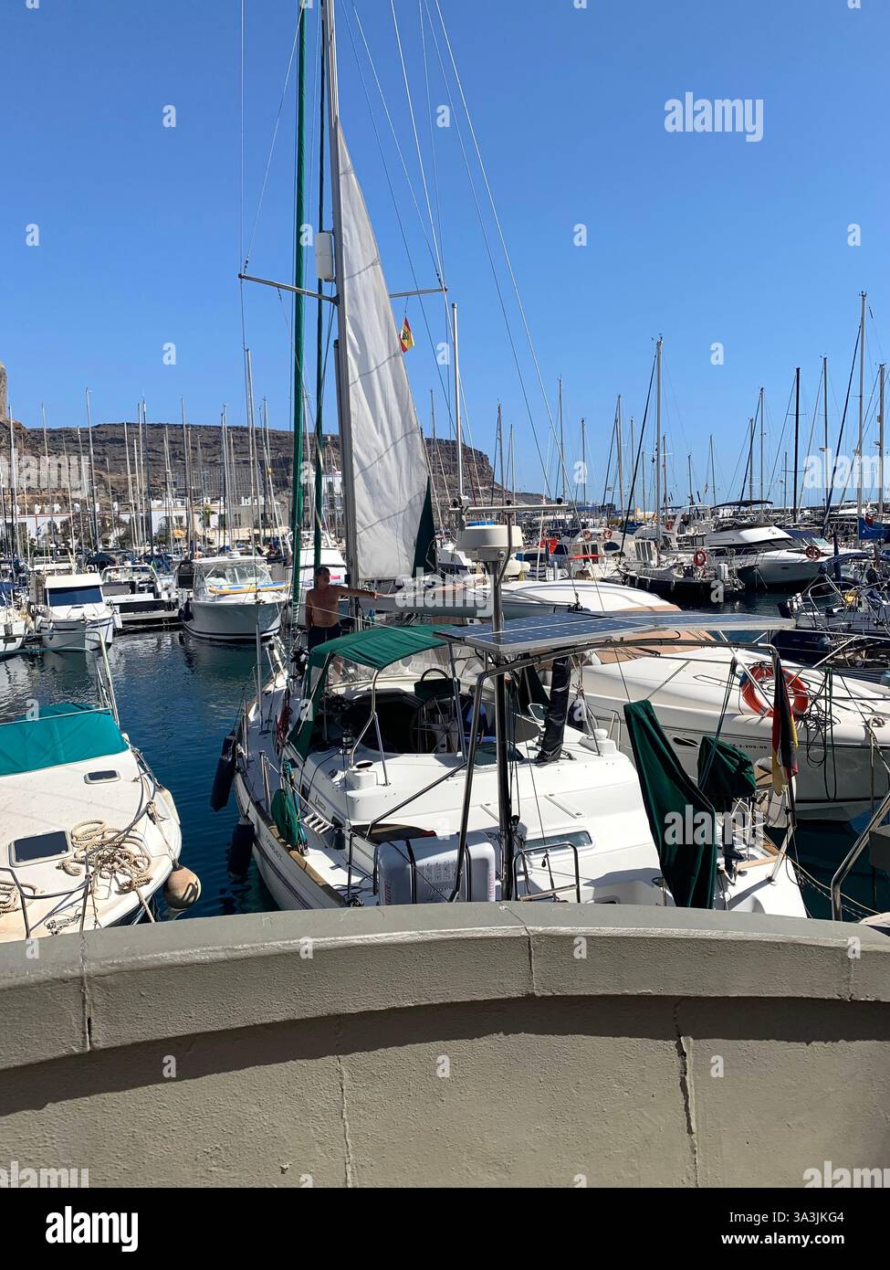 Tenerife Carnival Canary Islands Spain weather hot sunny people happy friendly drink drinking style type tourism tourists restaurant food eating out - Smartphone Captured Stock Image