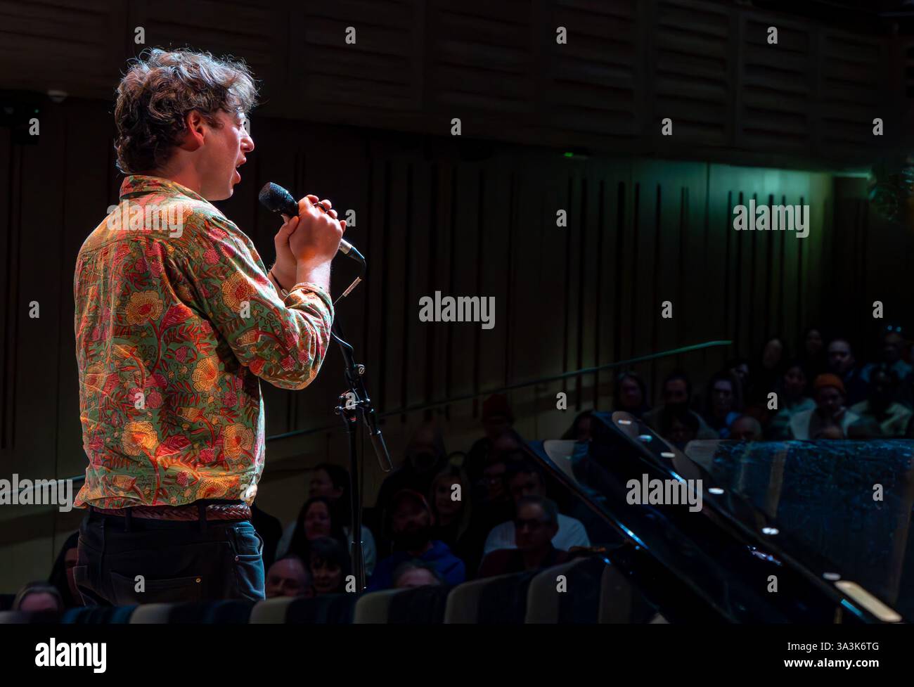 Folk singer songwriter Sam Lee playing at King's Place auditorium along ...
