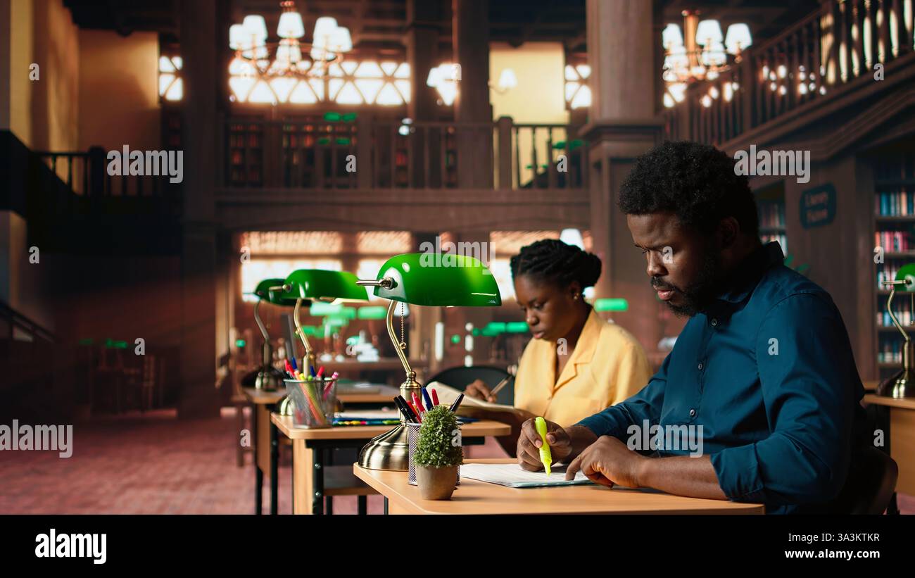 African american pupil underlining hi-res stock photography and images ...