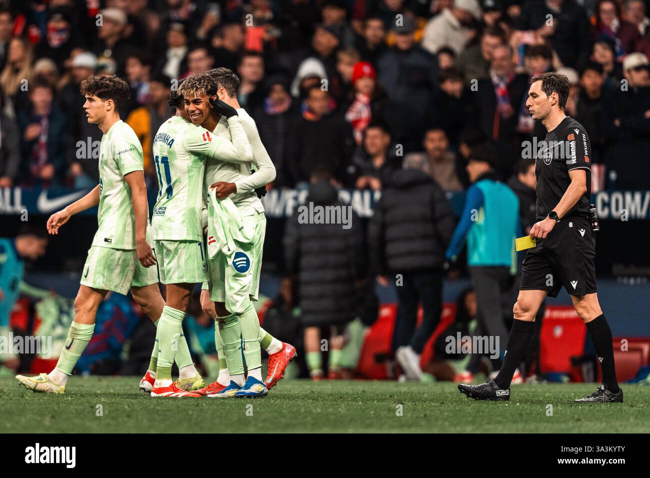 Lamine Yamal Of FC Barcelona Celebrating His Goal During The Spanish lamine-yamal-of-fc-barcelona-celebrating-his-goal-during-the-spanish