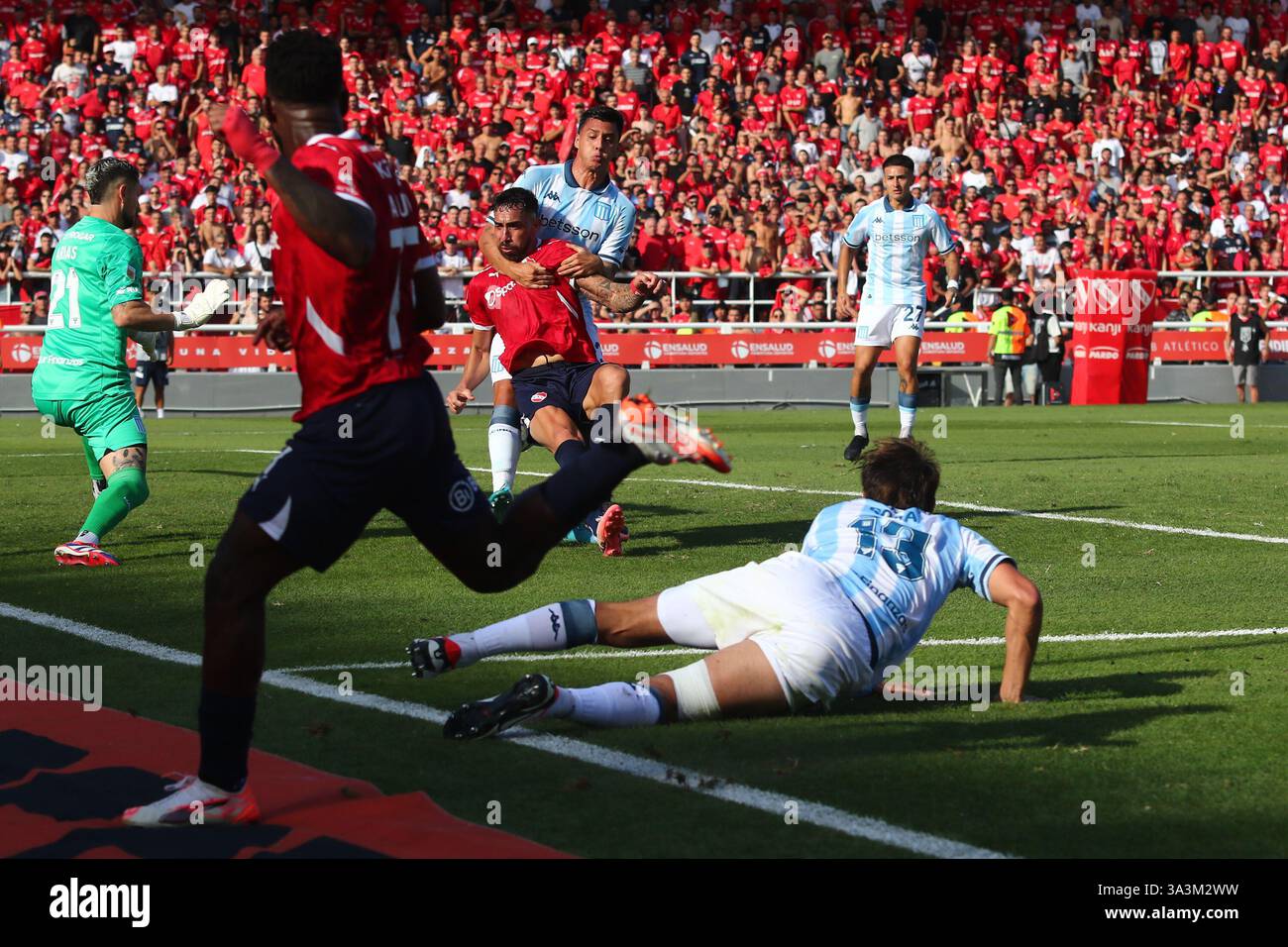 Argentina. 16th Mar, 2025. Buenos Aires, 16.03.2025: of Independiente during the match for 10th round of Argentinian League at Ricardo E. Bochini Stadium ( Credit: Néstor J. Beremblum/Alamy Live News Stock Photo
