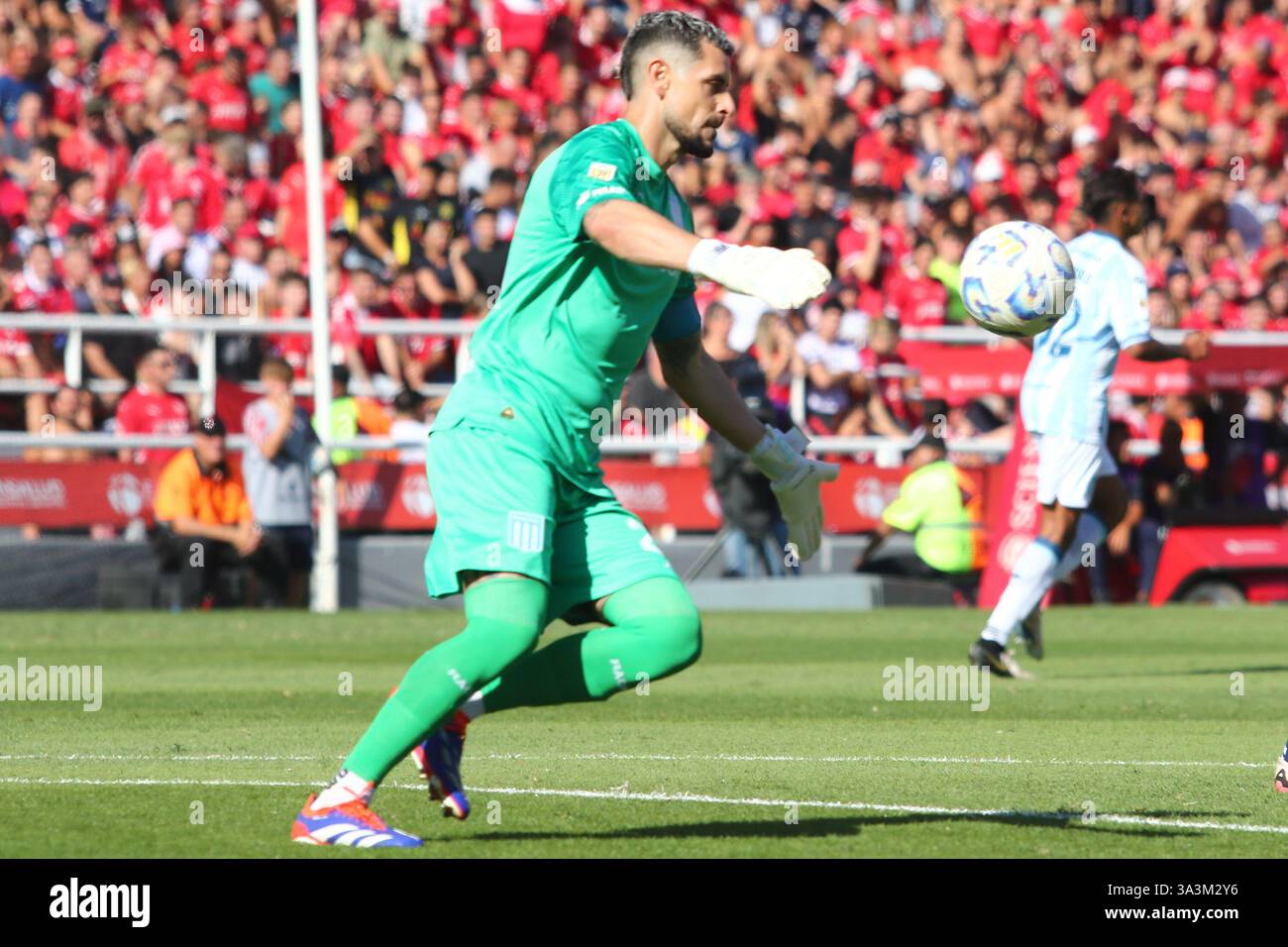 Argentina. 16th Mar, 2025. Buenos Aires, 16.03.2025: Gabriel Arias of Racing Club during the match for 10th round of Argentinian League at Ricardo E. Bochini Stadium ( Credit: Néstor J. Beremblum/Alamy Live News Stock Photo