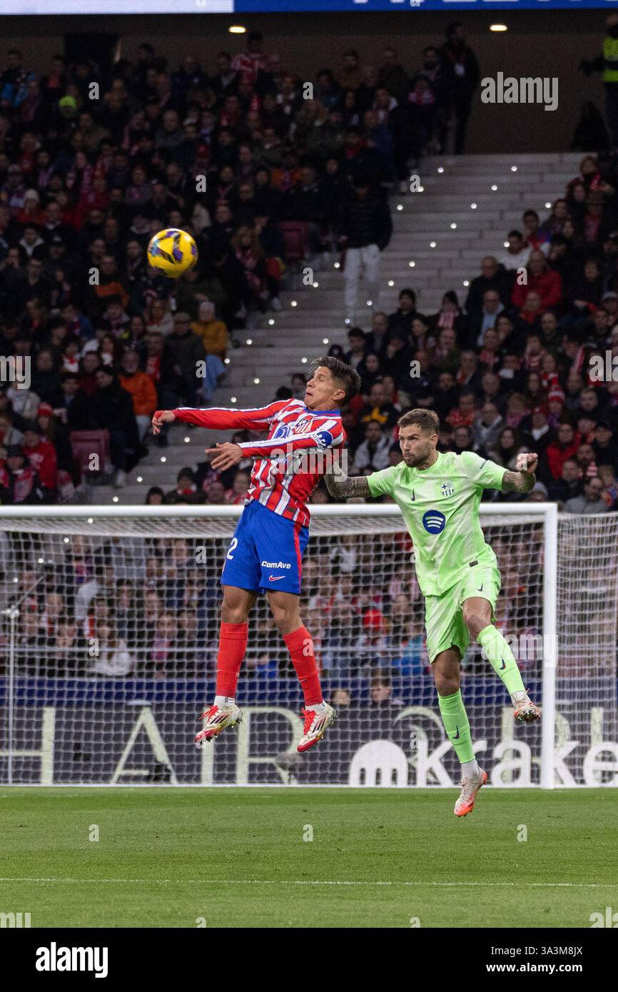 Madrid, Spain. 16th Mar 2025. Atletico de Madrid and FC Barcelona at ...