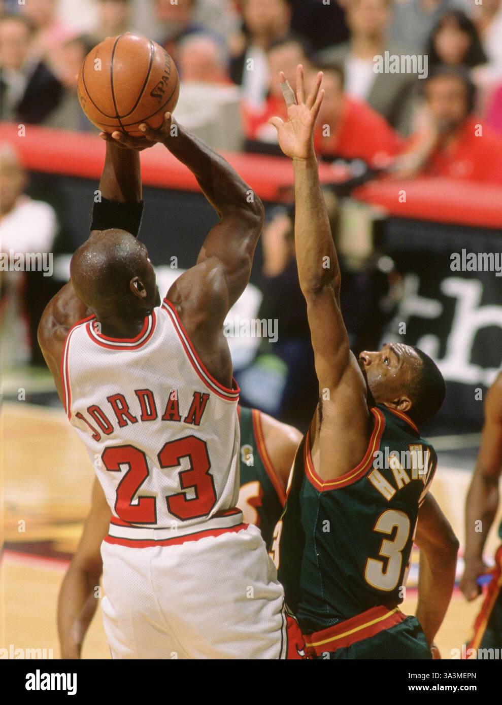 Michael Jordan, Chicago Bull in a game against New Jersey