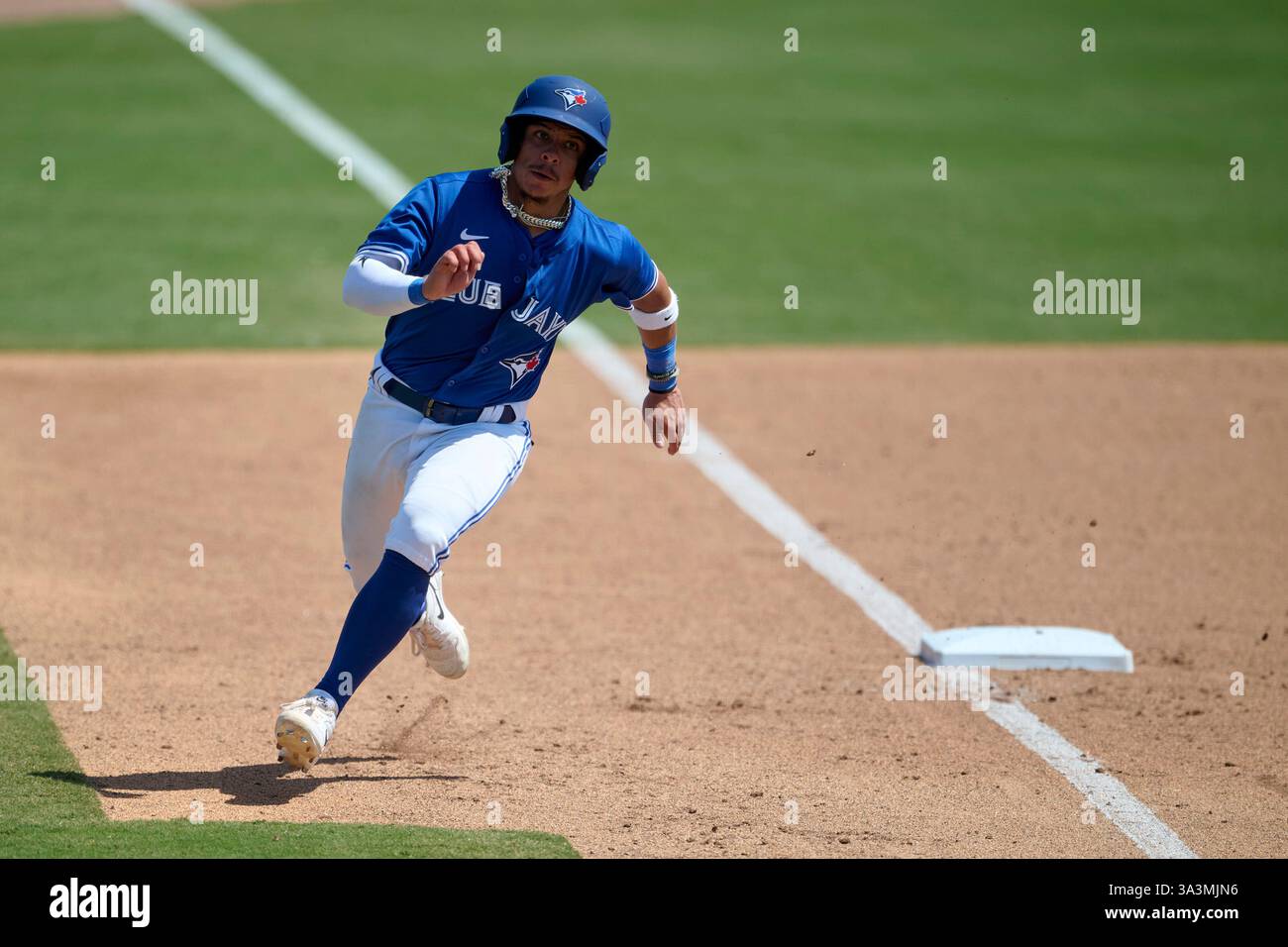 Jacob Sharp Toronto Blue Jays Jacob Sharp (38) running the bases during an MLB ...