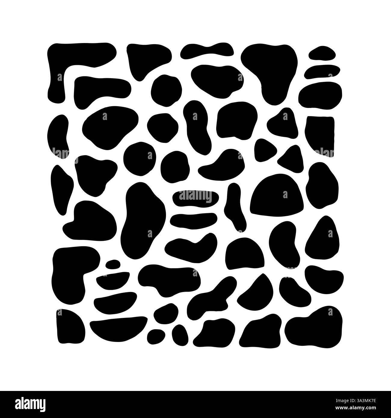 Simple Rendered Pebble Shape Simple abstract pebble flat vector poster Stock Vector Image & Art - Alamy