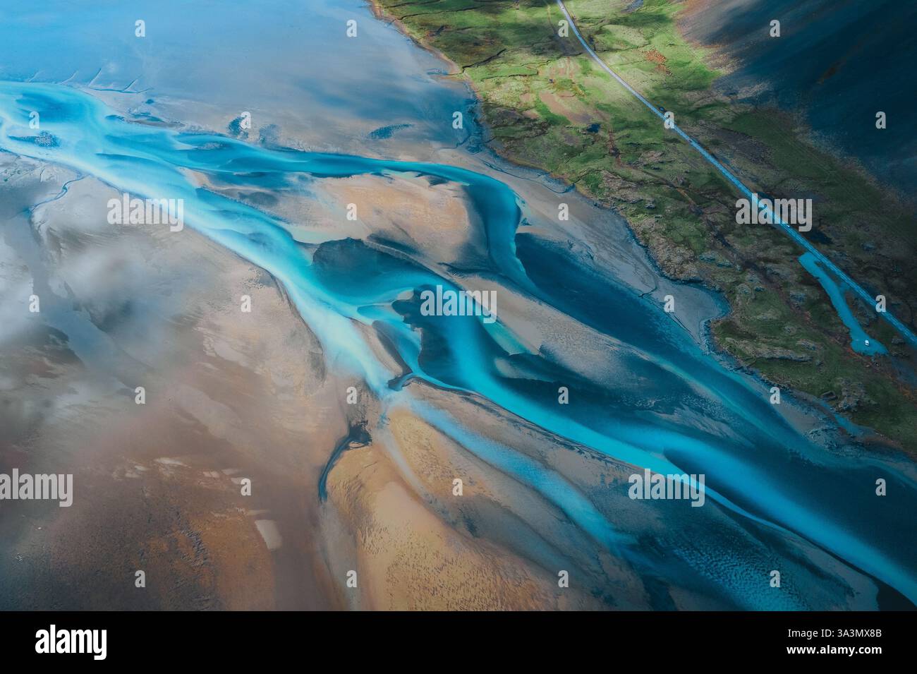 Mesmerizing Aerial View of Iceland’s Braided Rivers – A Natural ...