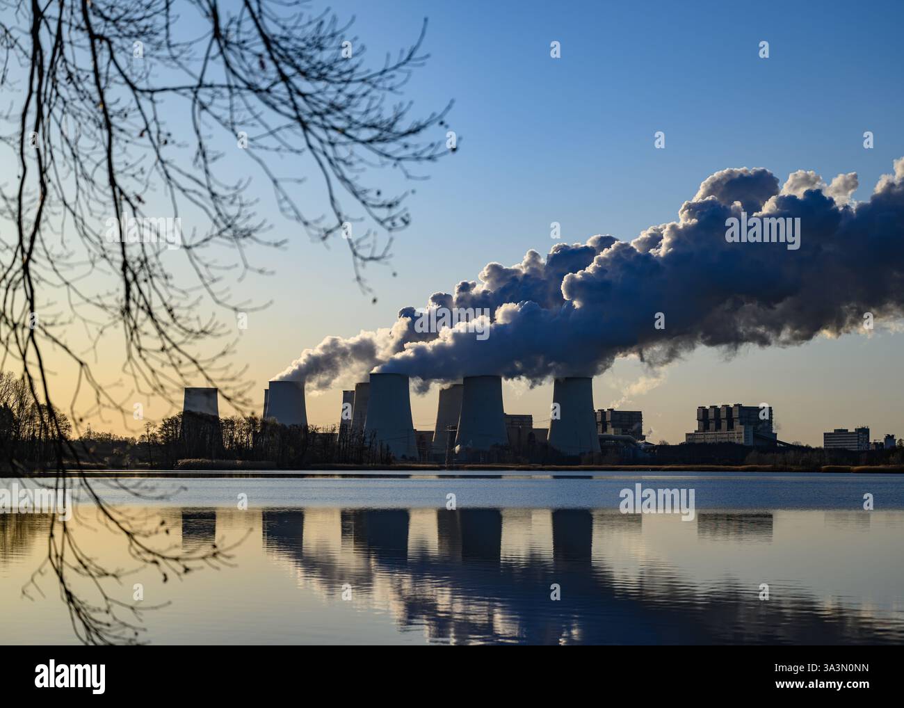17 March 2025 Brandenburg Peitz Steam Rises From The Cooling Towers 