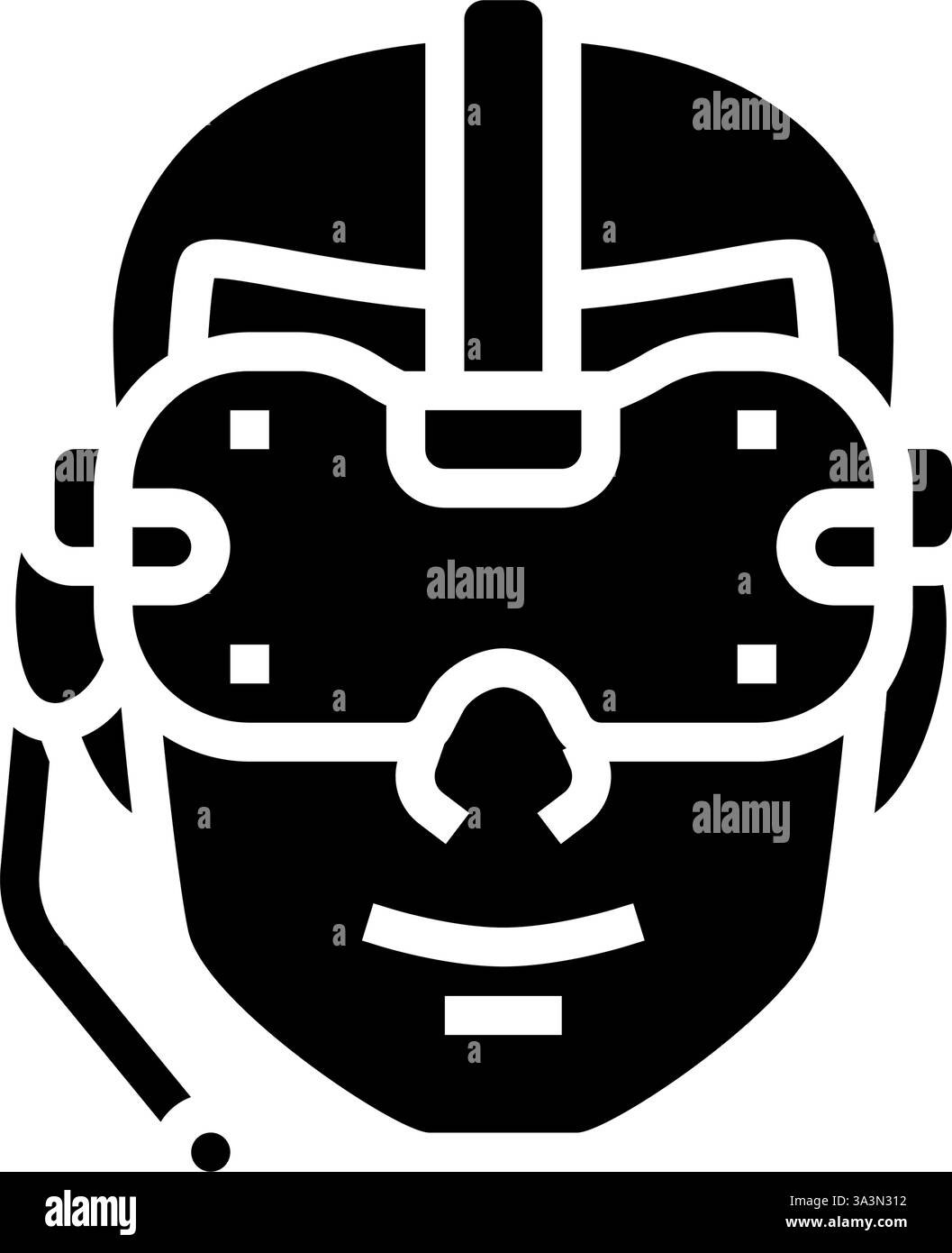 smart headset augmented reality glyph icon vector illustration Stock ...