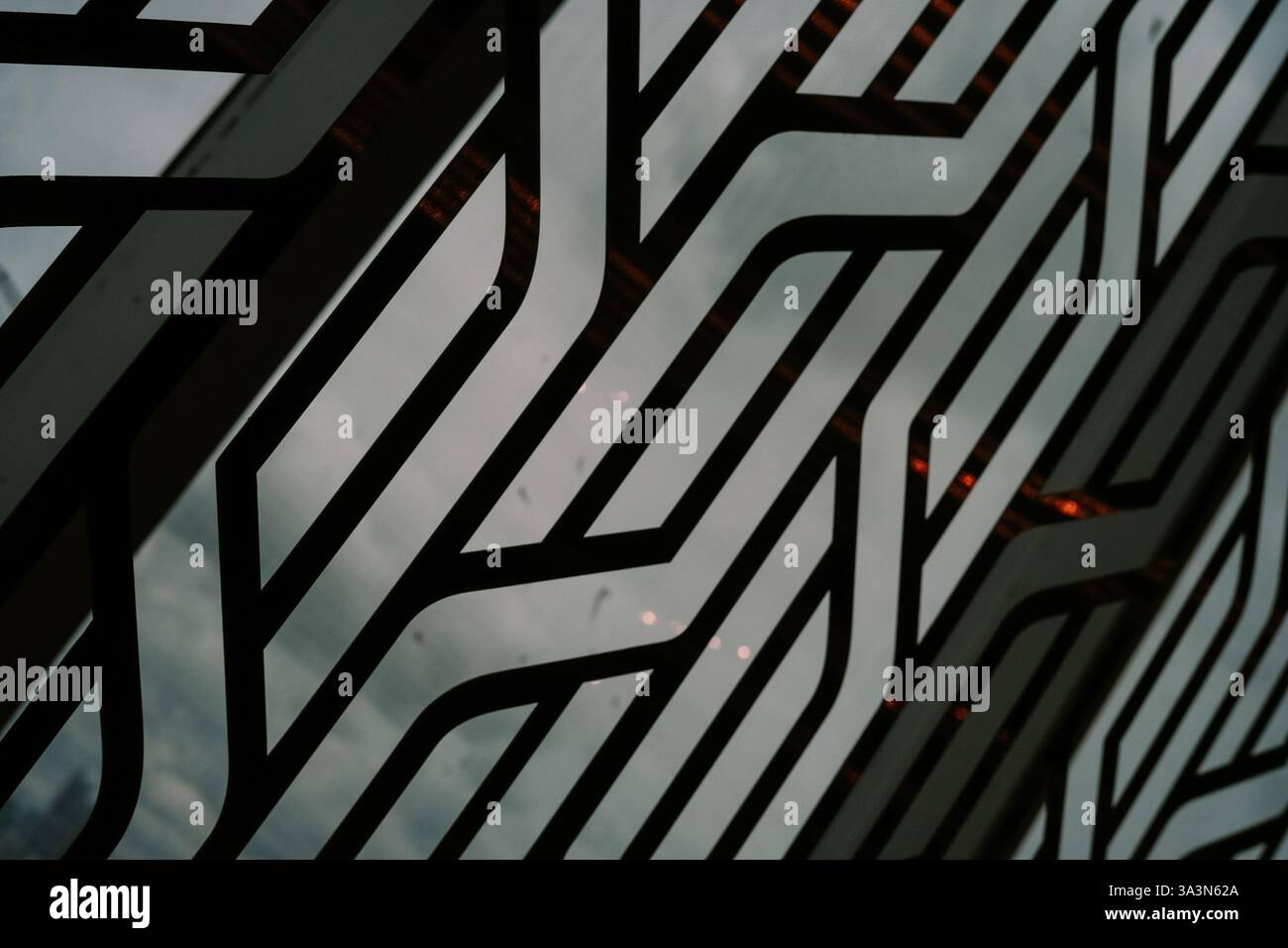 An abstract image showcasing a geometric design pattern. The pattern is ...
