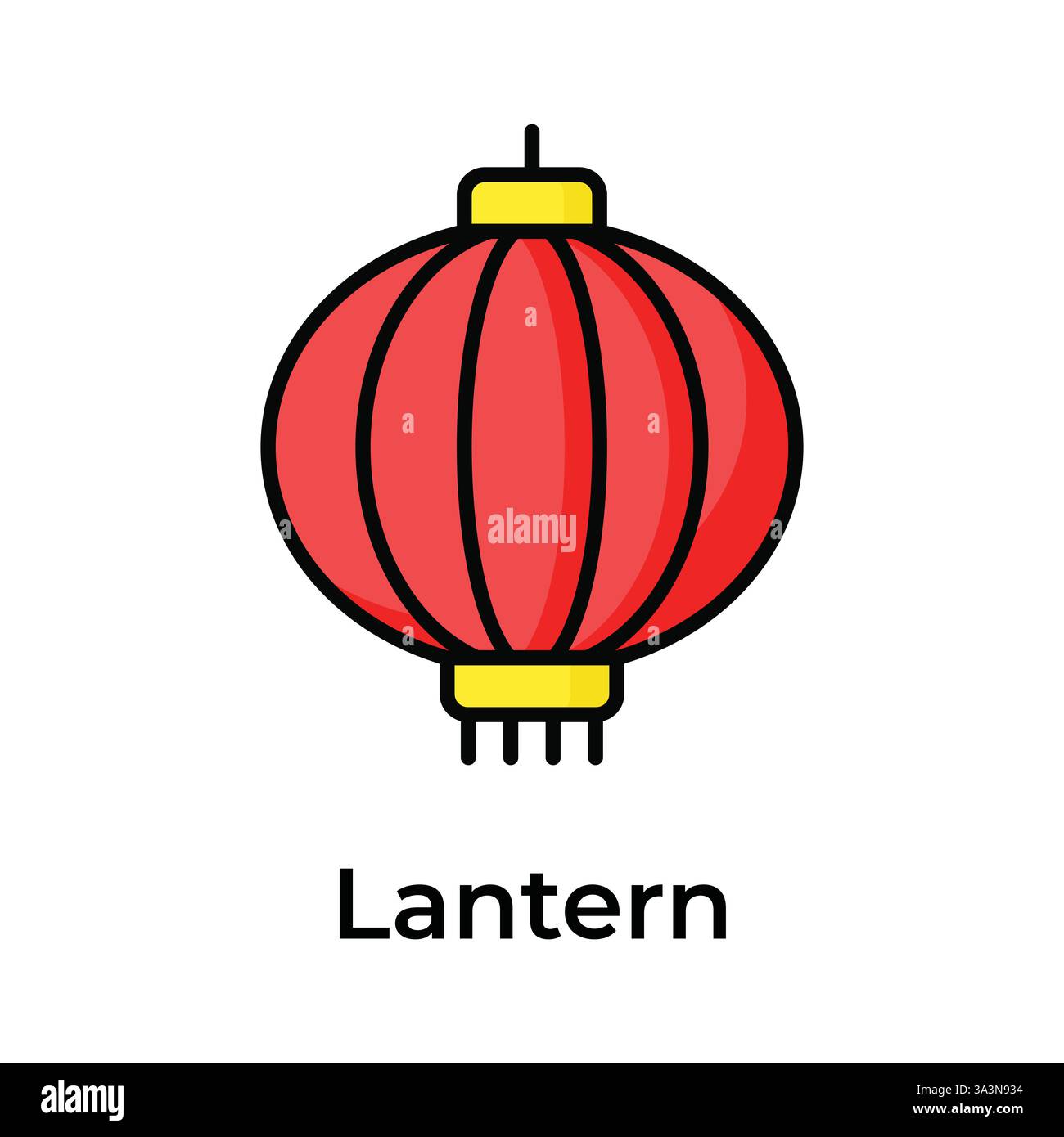 Modern and trendy vector design of chinese lantern Stock Vector Image ...