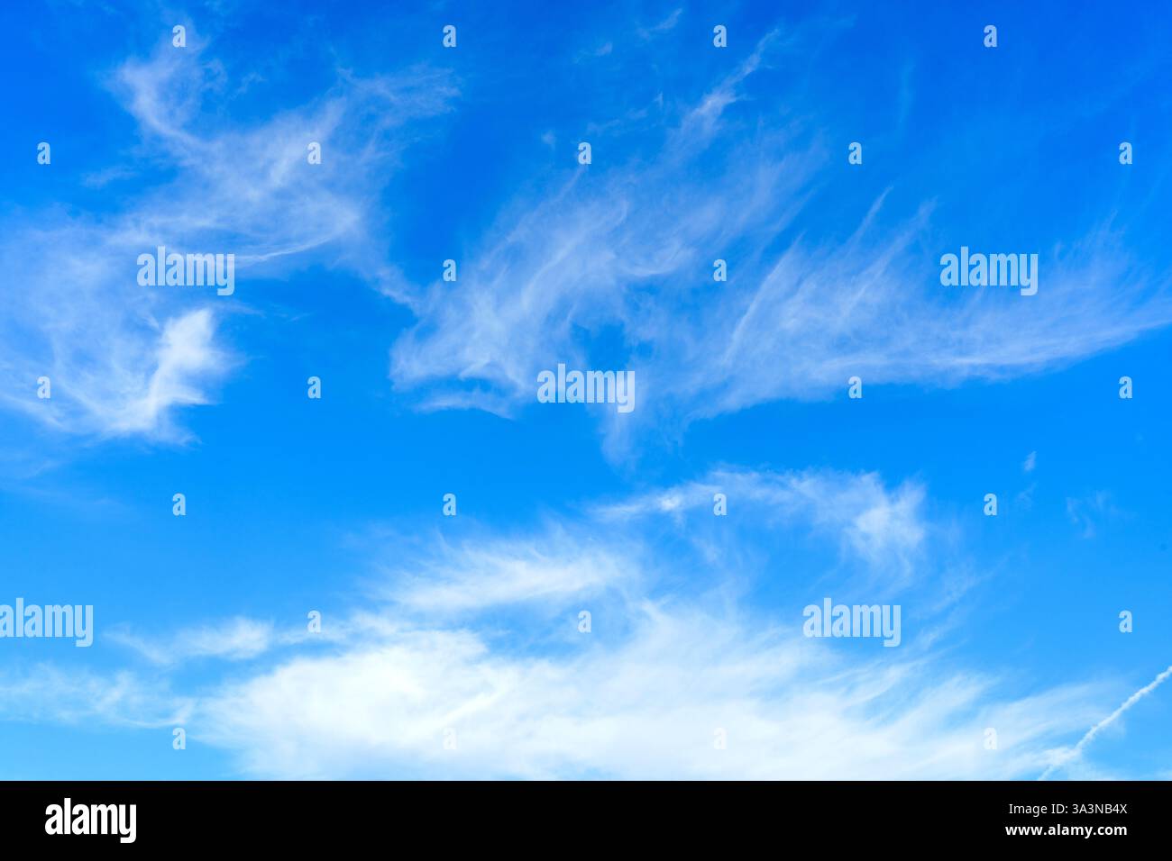 Abstract blue sky background with soft white clouds Stock Photo - Alamy