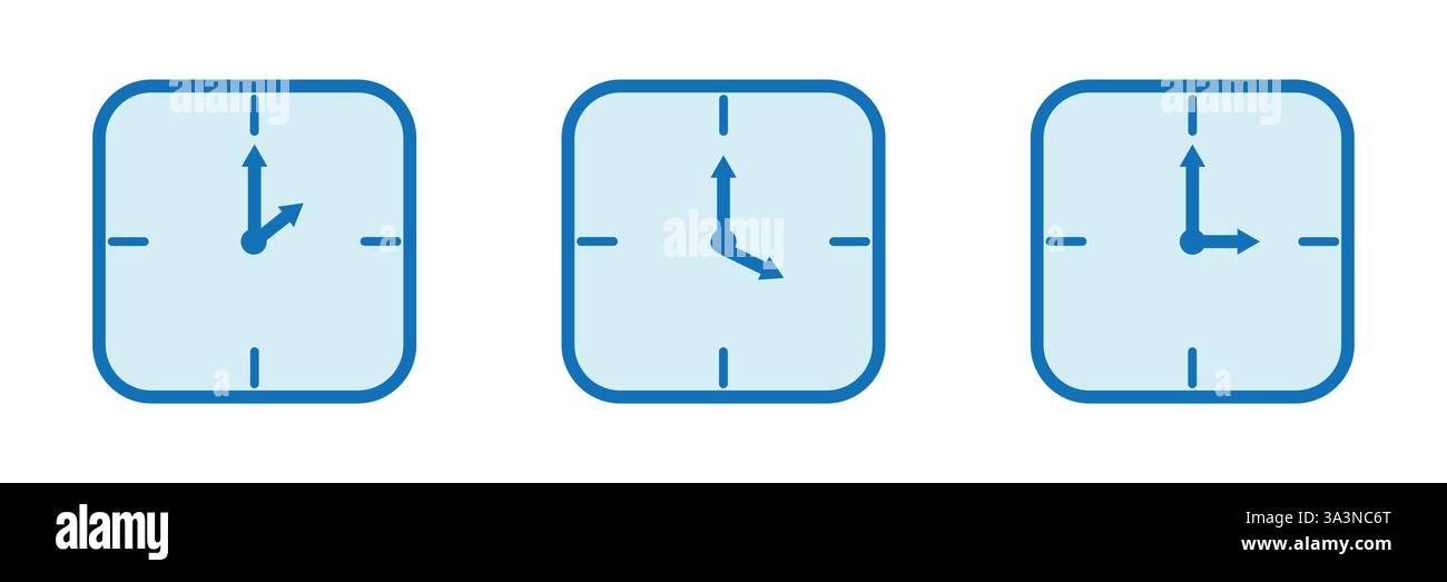 Clock icon time watch vector Stock Vector
