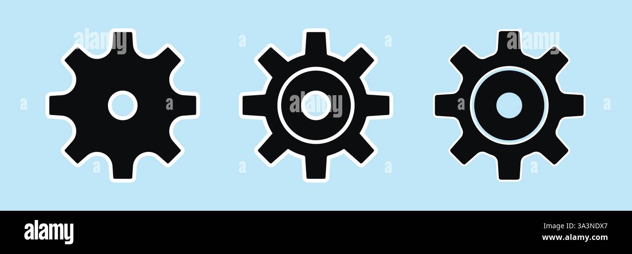 Setting icon. Flat style design Vector Stock Vector Image & Art - Alamy