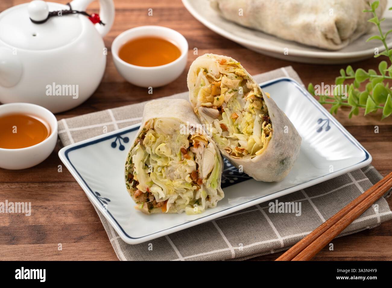 Delicious popiah, lumpia, Taiwanese spring roll for traditional Tomb ...