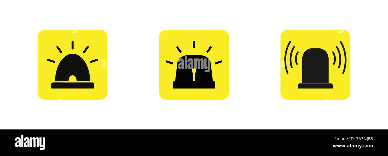 Siren Vector Icon Design Illustration Stock Vector