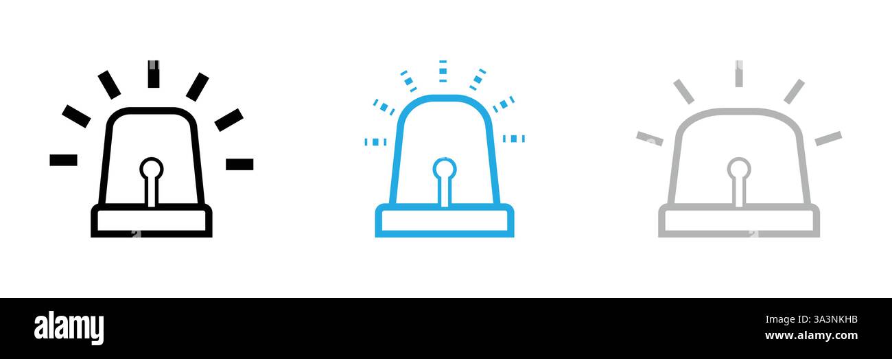 siren icon vector illustration design template Stock Vector