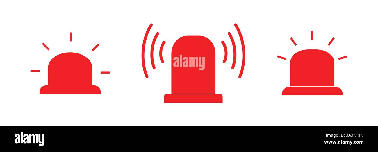 Vector illustration of isolated siren icon Stock Vector Image & Art - Alamy