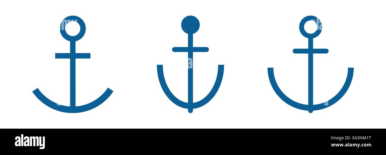 Ship anchor vector icon Stock Vector