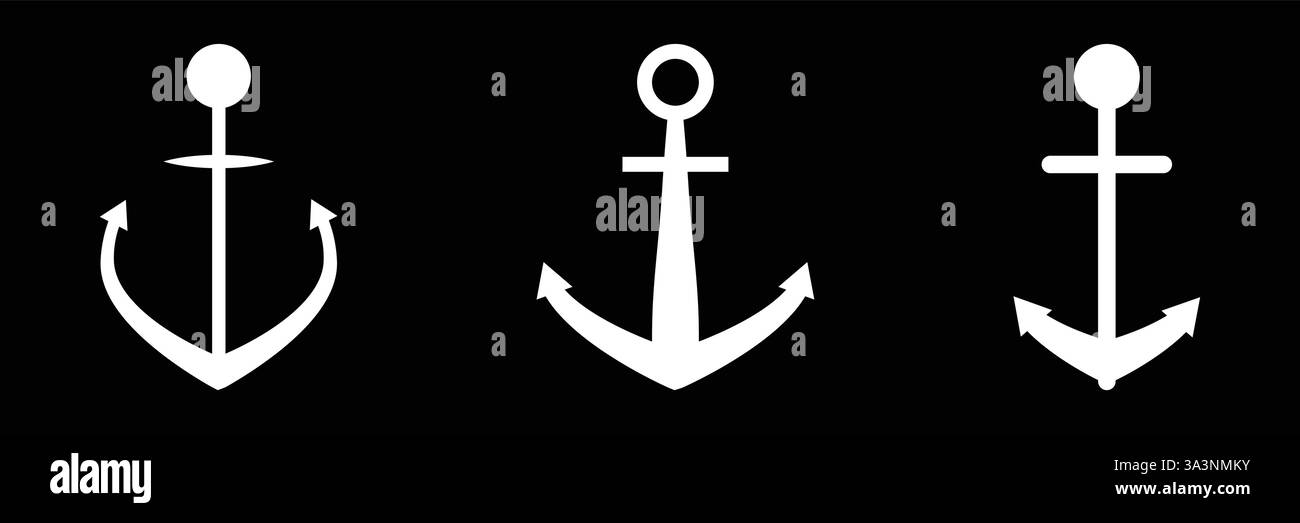 Anchor icon. Marine Anchor Vector flat Stock Vector Image & Art - Alamy