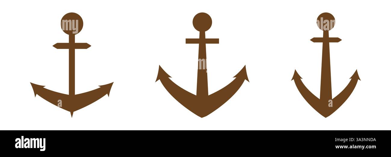 Anchor icon Logo Template vector illustration Stock Vector