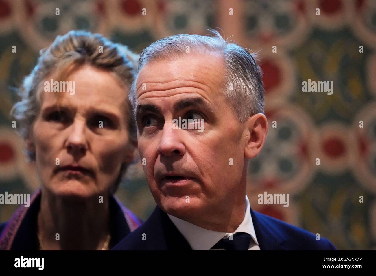 Paris, France. 17th Mar, 2025. Prime Minister Mark Carney and wife