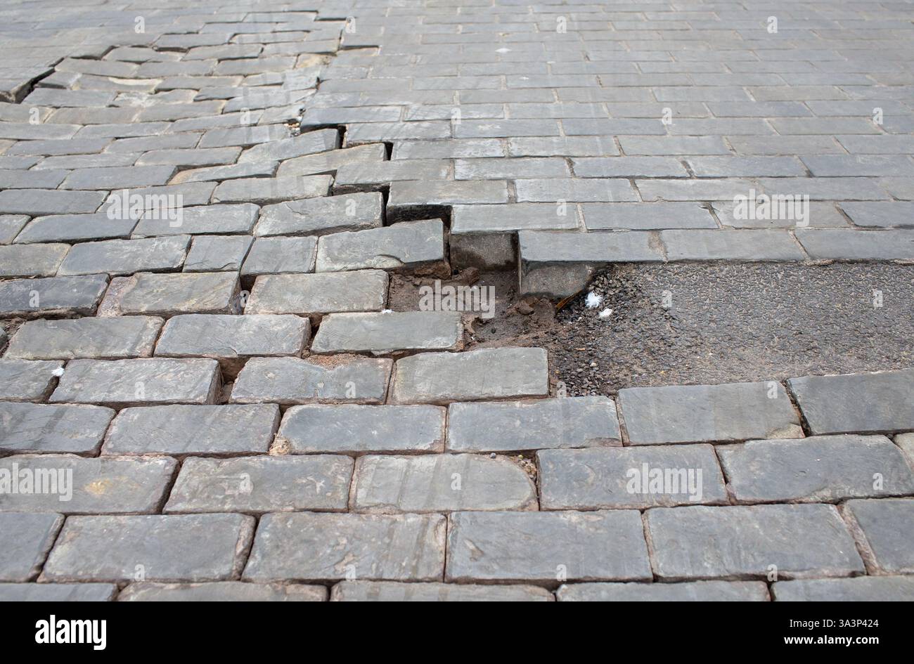 Brentwood uk Essex 17th Mar 2025 The cobbled high street in Brentwood ...