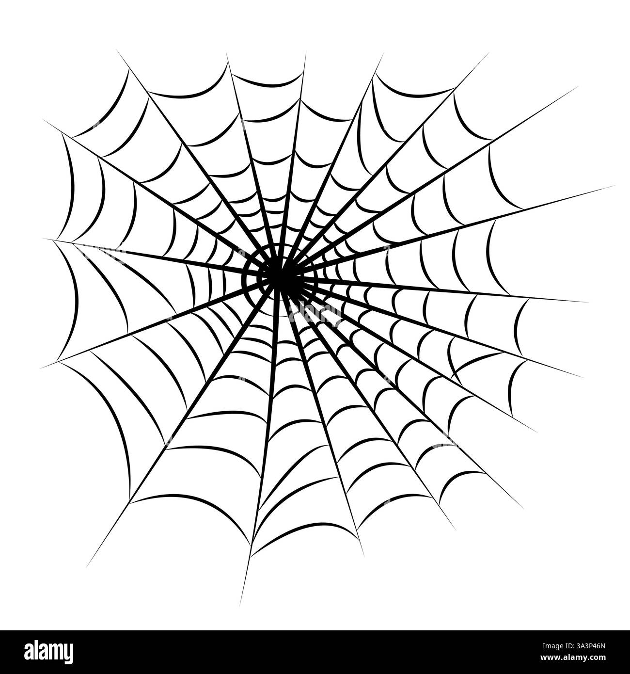 Spider web isolated on white background Stock Vector Image & Art - Alamy