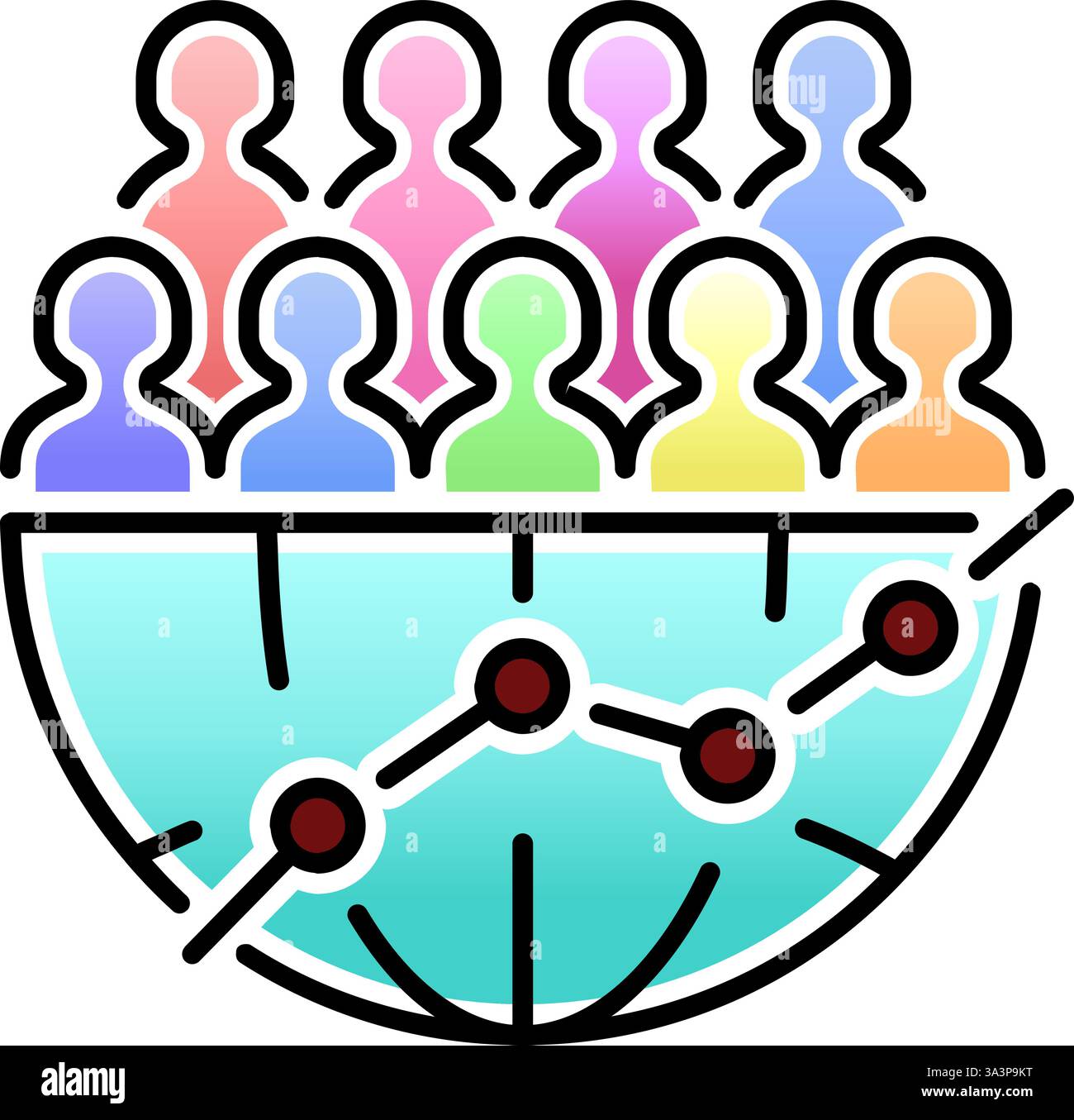 Over population Icon Logo. Surplus Population Environmental Problem ...
