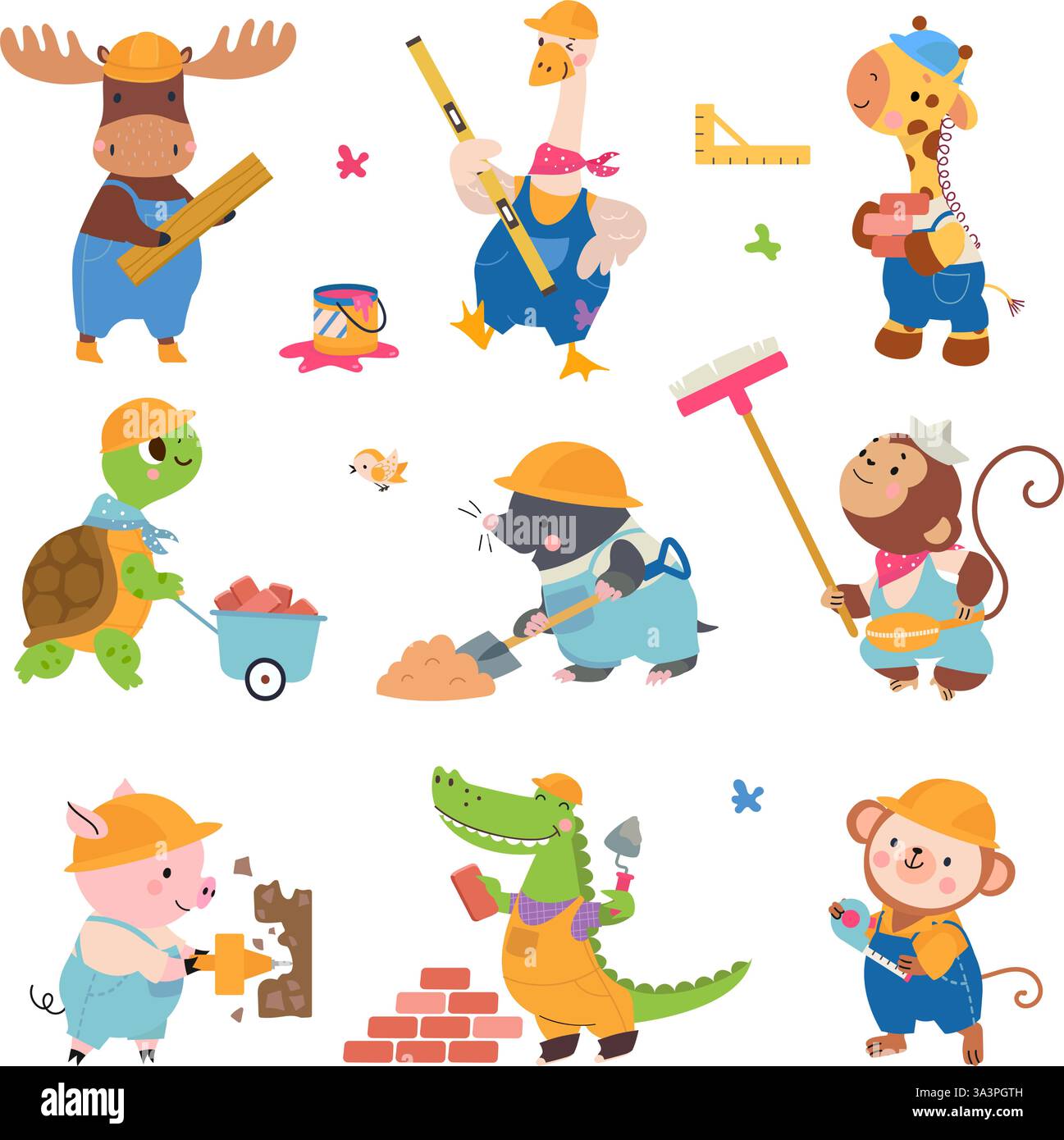 House building animal bird Cut Out Stock Images & Pictures - Alamy