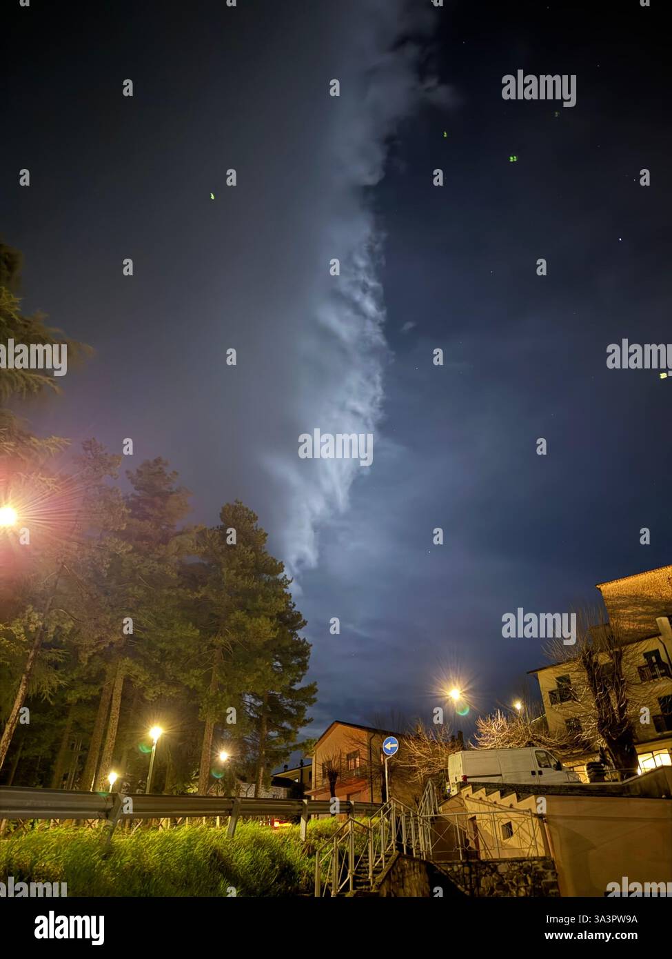 strange clouds - Smartphone Captured Stock Image