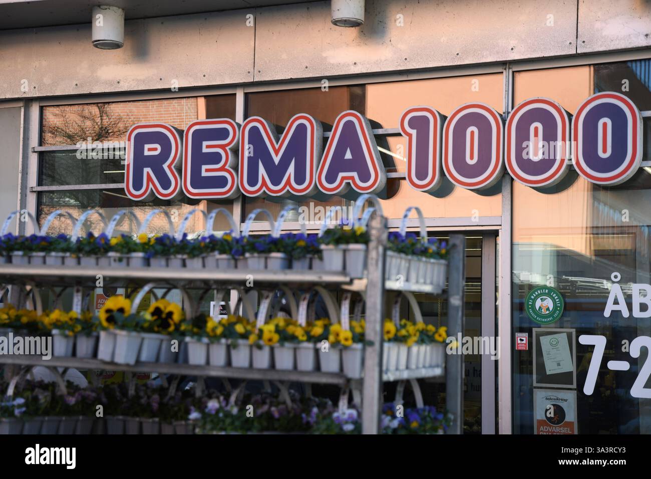 Copenhagen/ Denmark/17 march 2025/Rema 1000 chain grocery store in ...