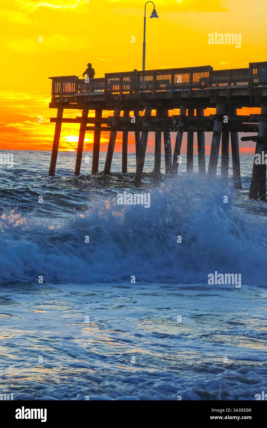 Sunrise at Sandbridge Stock Photo