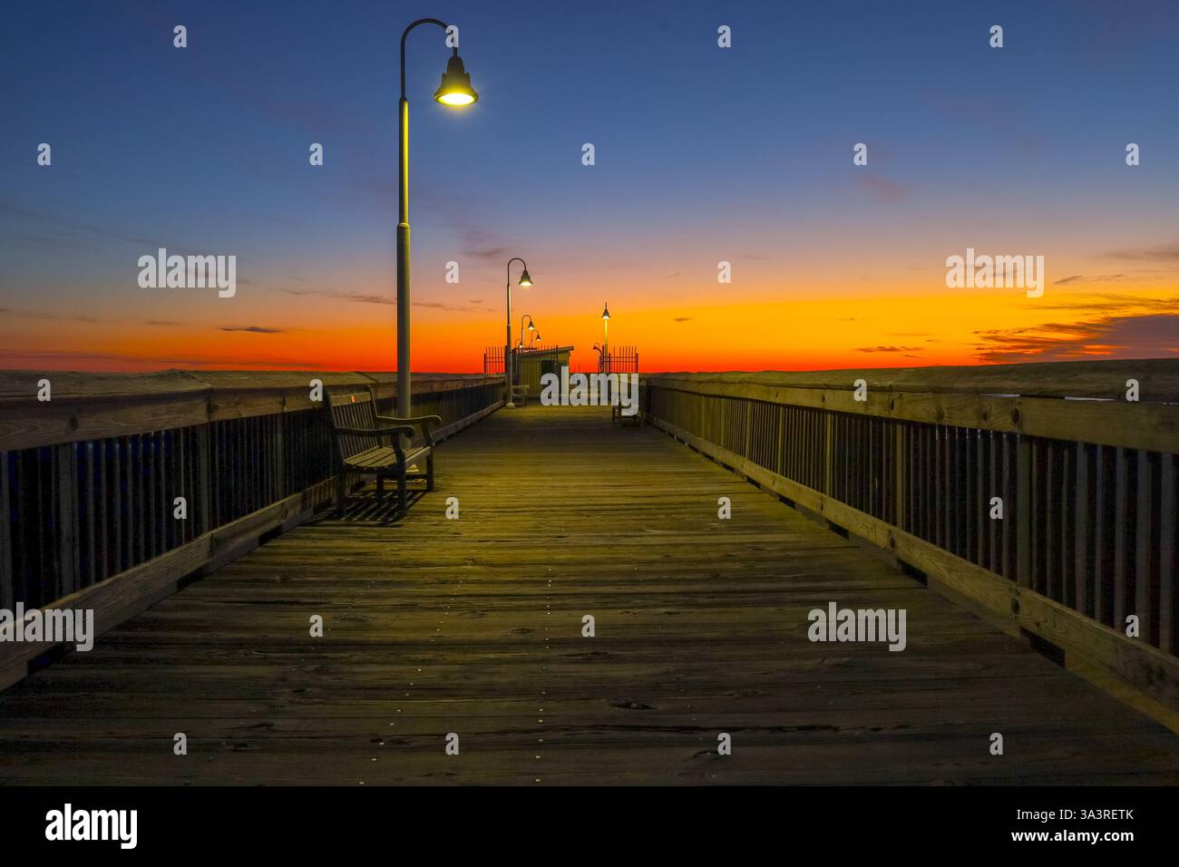 Sunrise at Sandbridge Stock Photo