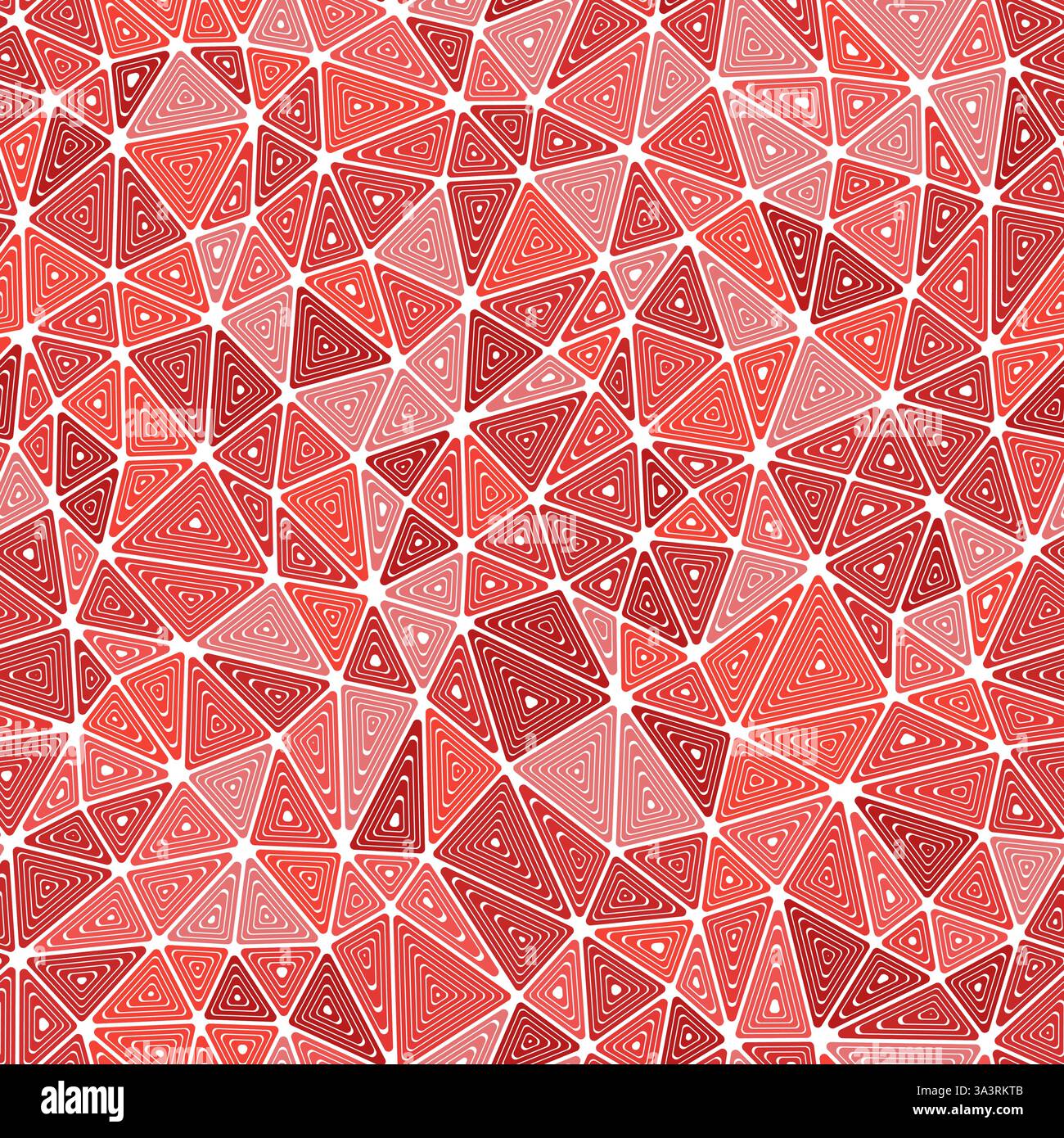 Vector seamless pattern. Multiple repeated inner triangles. Compact shape size. Monotone style. Seamless pattern. Trending vector tiles. Stock Vector