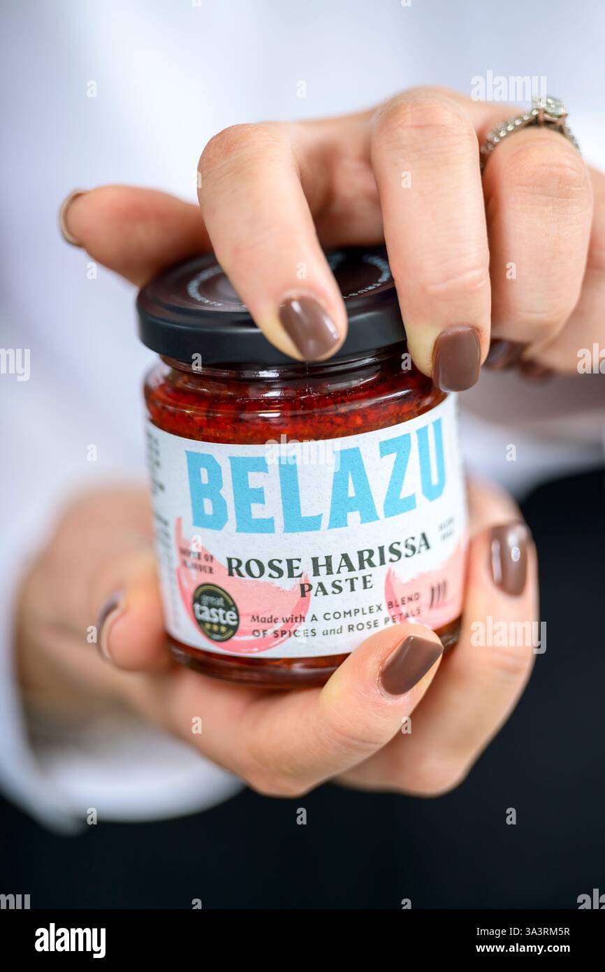 Belazu  Rose Harissa Paste Stock Photo