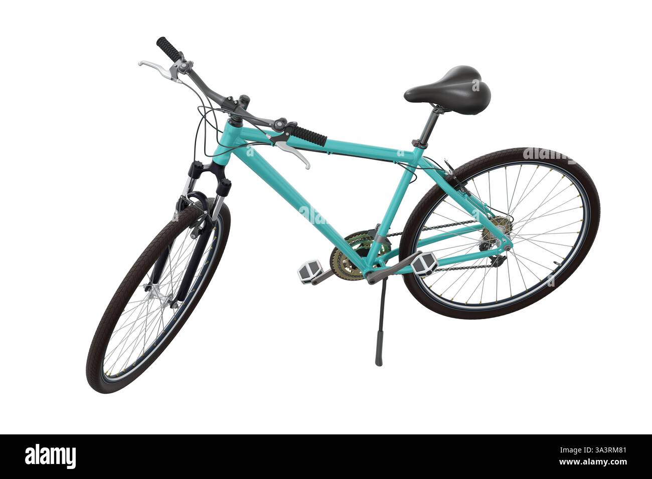 Blue teal bicycle side hi-res stock photography and images - Alamy