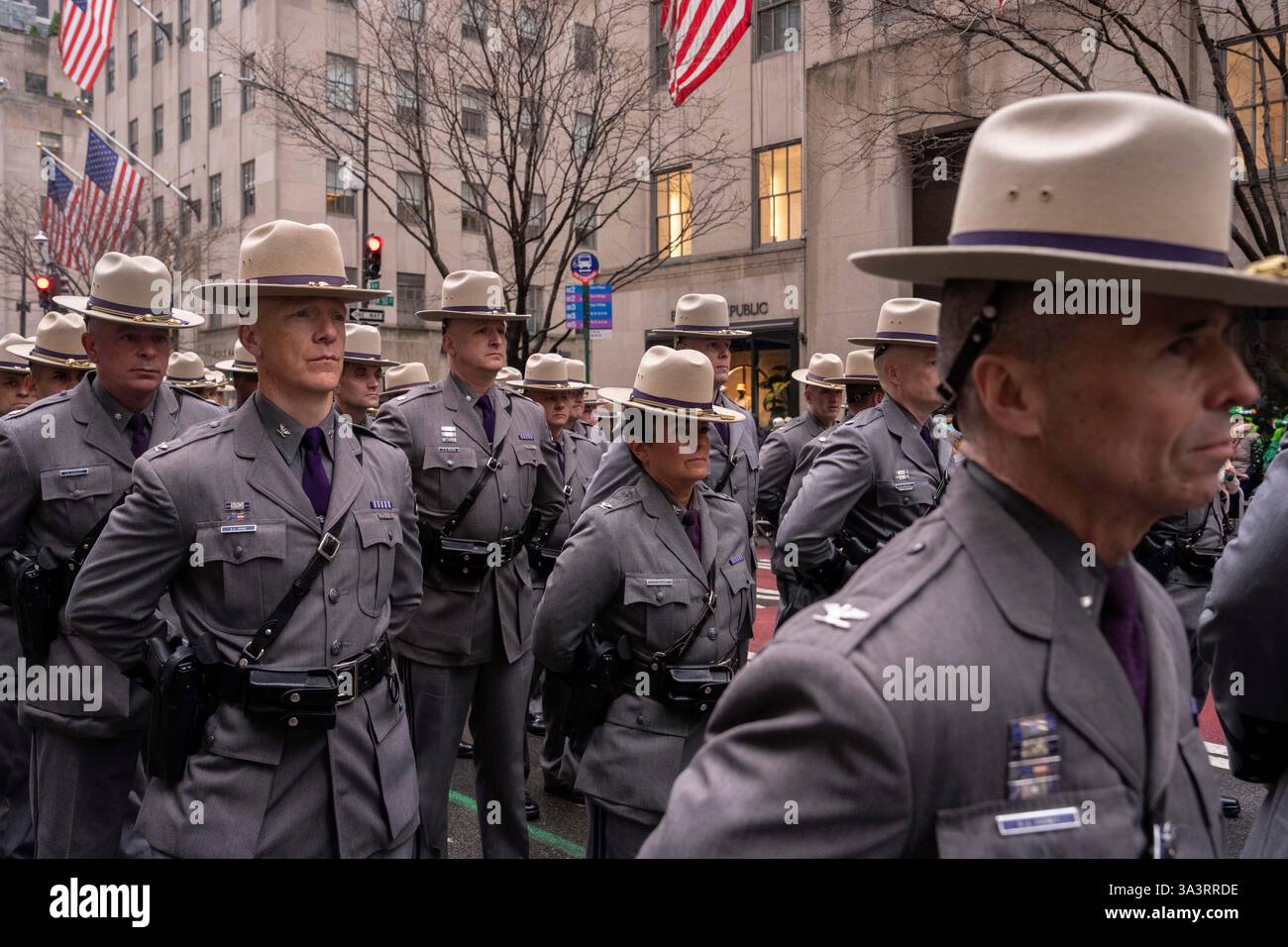 New York State Police march in the 264th New York City Saint Patrick's ...