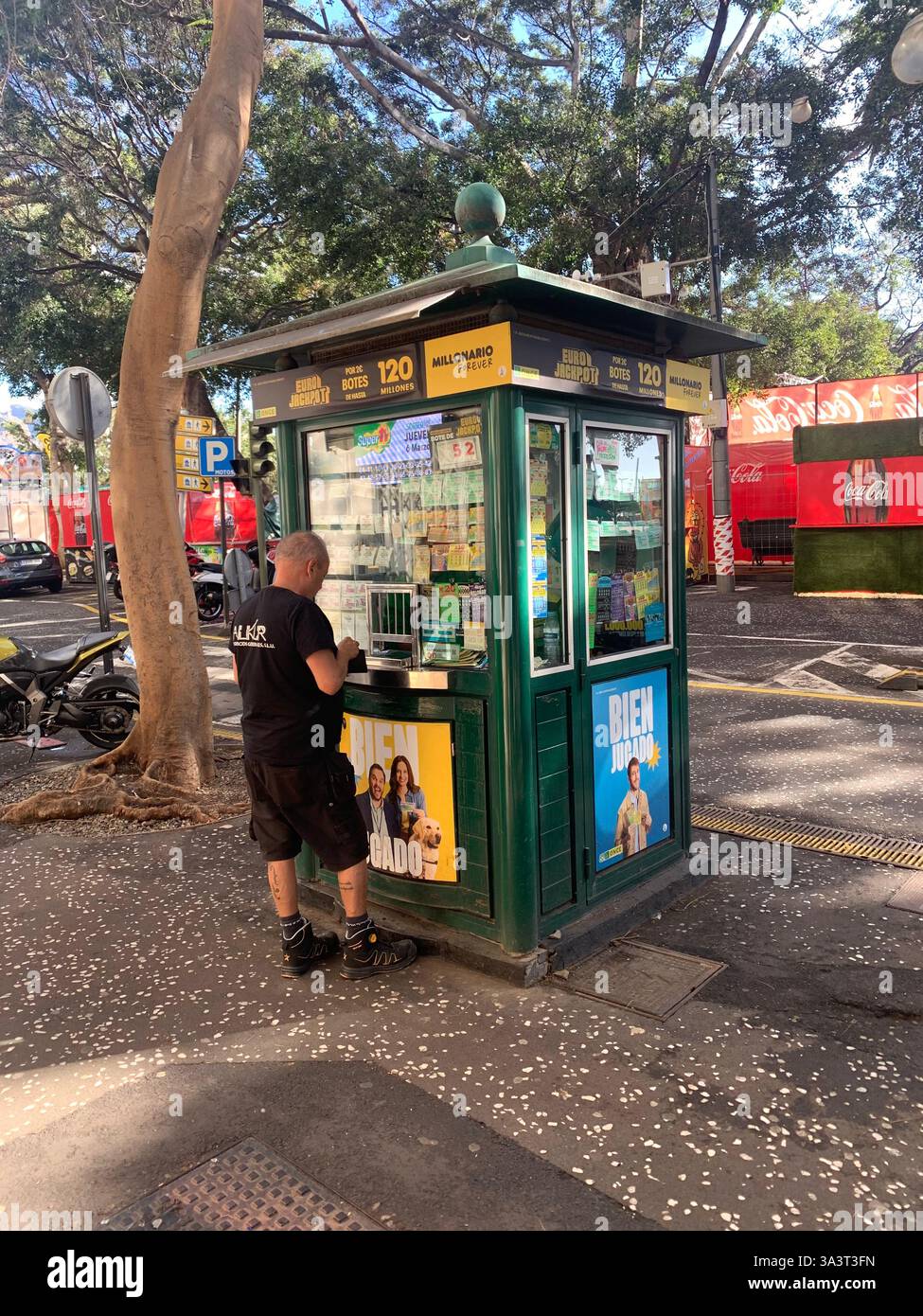 Santa Cruise Tenerife Canary Islands Spain shop shopping sights outside hot and sunny weather holiday people place Sketchers Koala Bay shop inside - Smartphone Captured Stock Image