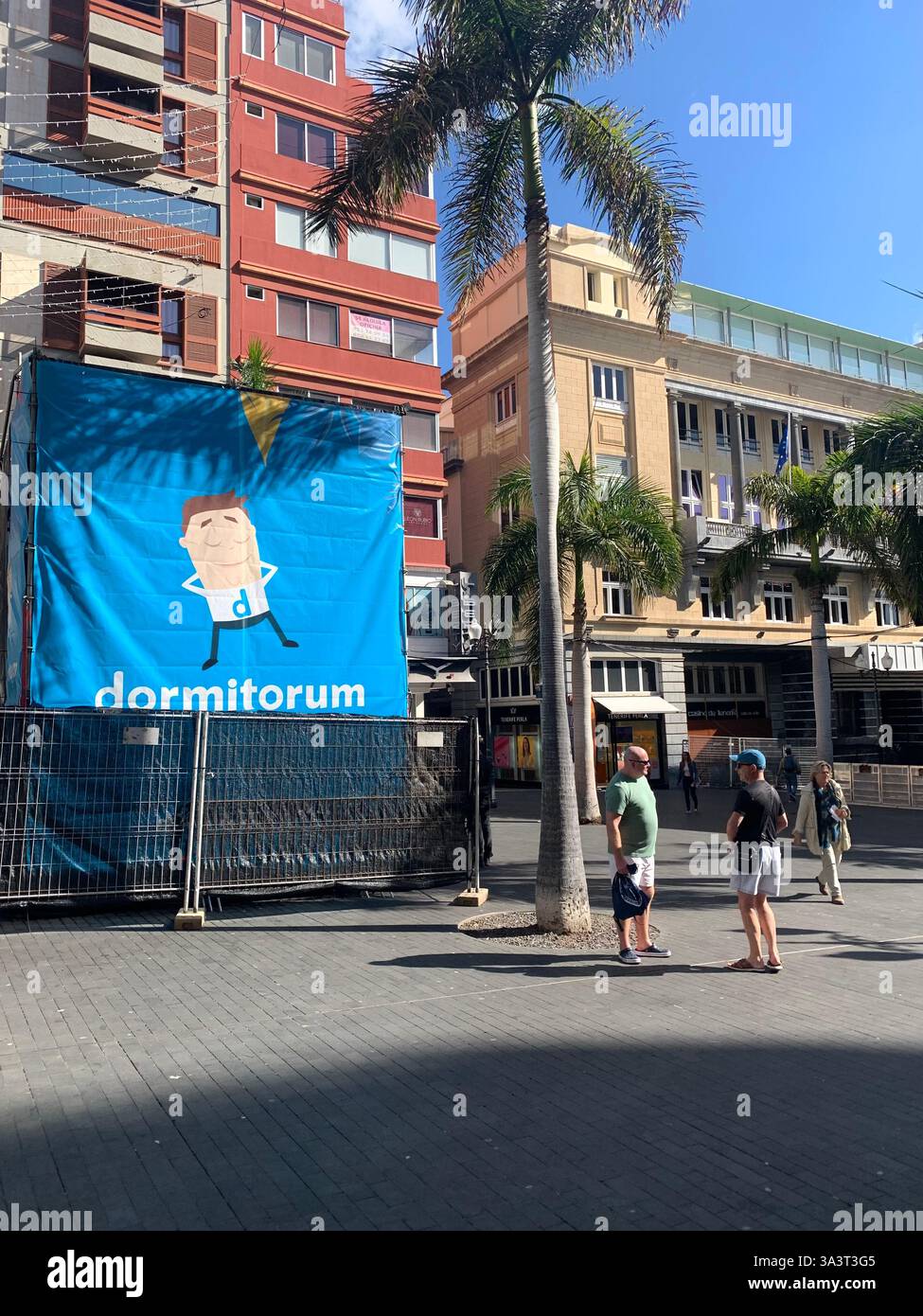 Santa Cruise Tenerife Canary Islands Spain shop shopping sights outside hot and sunny weather holiday people place Sketchers Koala Bay shop inside - Smartphone Captured Stock Image